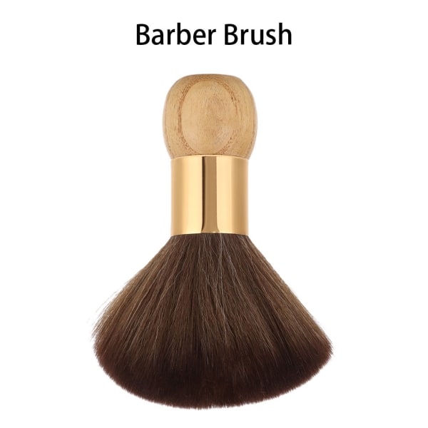 Barber Neck Face Duster Brush Myk rengjøring Hårbørste Kort hår feiebørste (Burlywood)