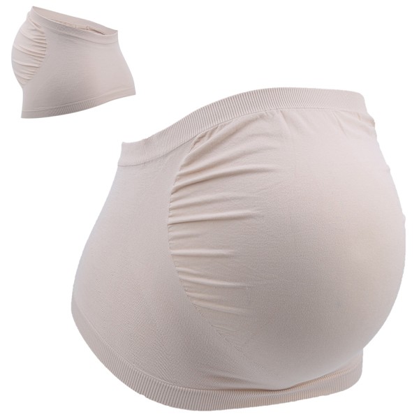 Maternity Bælte Åndbar Abdominal Graviditetsstøtte Bælte Blød Maternity Belly Brace Hudfarve XL