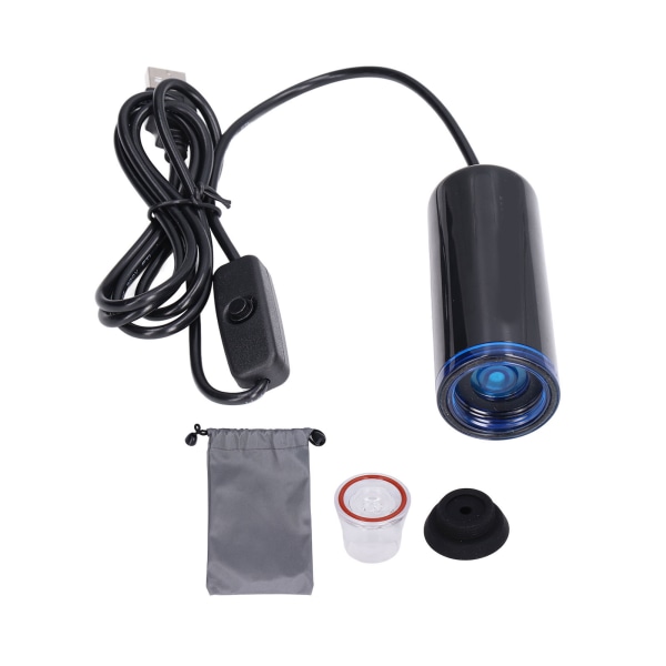 Elektrisk Luftpumpe USB-drevet Elektrisk Vakuumpumpe med 2 Dyser og Oppbevaringspose for Reise