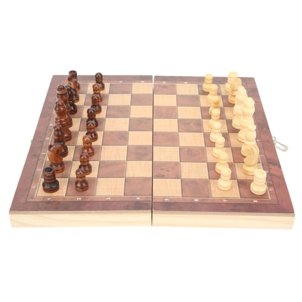 3-in-1 shakkitammi Gobang kokoontaitettava shakkilauta kannettava interaktiivinen shakkipelilelu 24 x 24 cm / 9,4 x 9,4 tuumaa