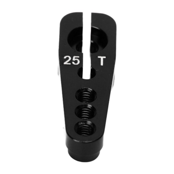 Servo Horn 25T i Aluminiumlegering, Robust, Justerbar, 3 Huller, RC-Bil Servo Horn for 1/10 RC Biler, Svart