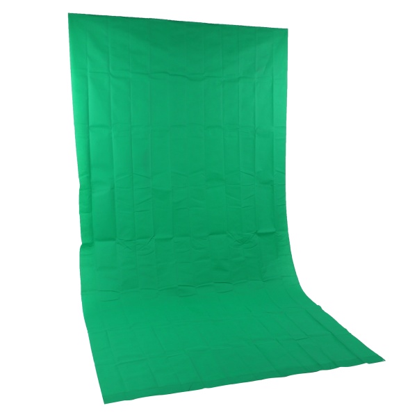 Dobbeltsidig 1,6x3M fotografibakgrunnsklut Nonwoven studiofotobakgrunn (grønn)