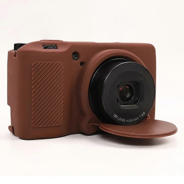 f3V Camera Protection for Ricoh GR IIIx GR III, Scratch-Resistant Silicone L1b Protective Case - Coffee