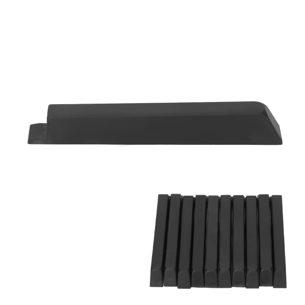 10 kpl Piano Black Key ABS Keytop 10 cm Matte Instrumentin set vaihtoa varten