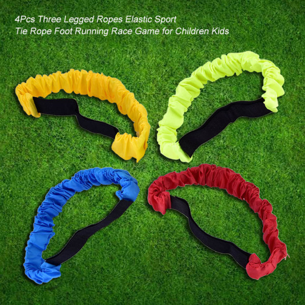 4stk trebenet tau Elastisk Sport Tie Tau Fot Løpeløp Spill for barn Barn
