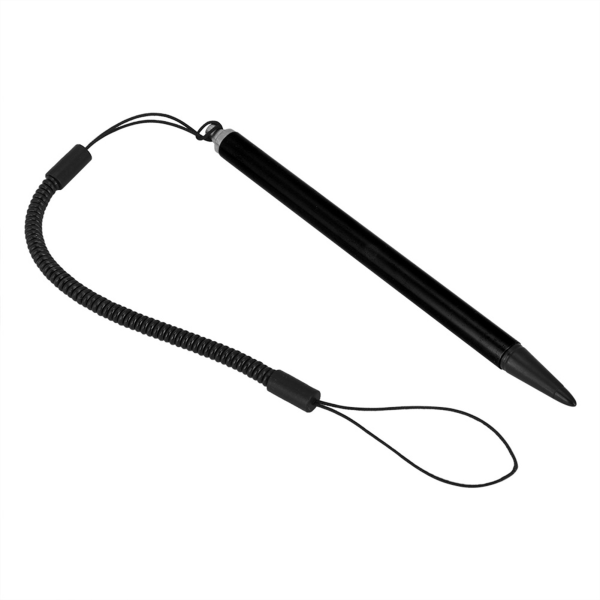 Skjermberøringsmalingspenne Resistiv Stylus med fjærtau for POS PDA Navigator (svart)