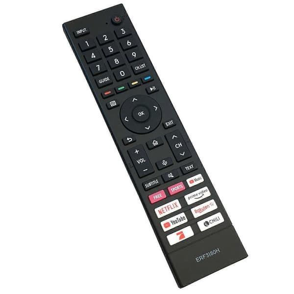 ERF3I80H Plastfjernkontroll for Hisense TV, erstatningsfjernkontroll