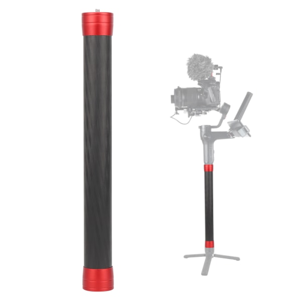 35 cm kolfiberförlängningsstång för olika typer av triaxiell stabilisator Selfie Stick-utrustning