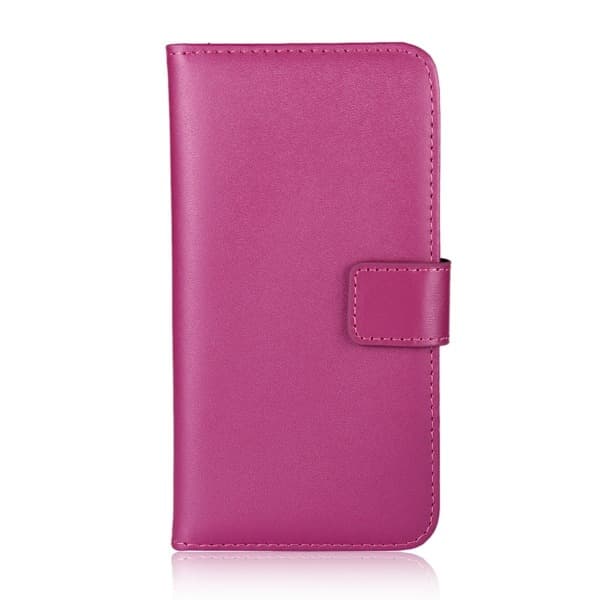 iPhone 13 - Ægte Læder Pung Etui - Vælg Farve! Pink pink