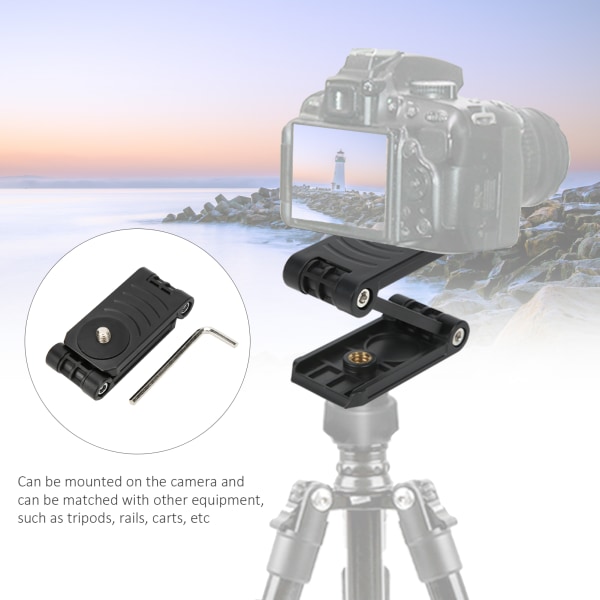 Kameran kolmijalka Z-muotoinen kallistettava pallopää taitettava kiinnityslevy Kameran tukikiinnike