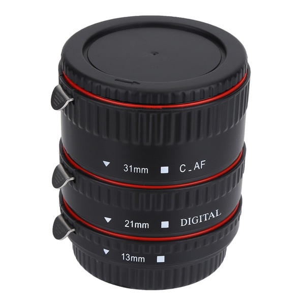 Autofokusering Makroförlängningslinsadapter Set för Canon EOS EF-fäste