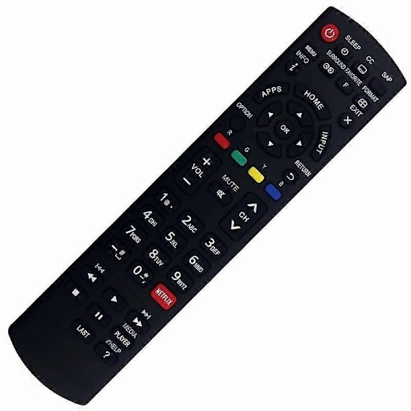 Typ A N2QAYB000926 Replacement Remote Control for Panasonic TV Ergonomic TV Control