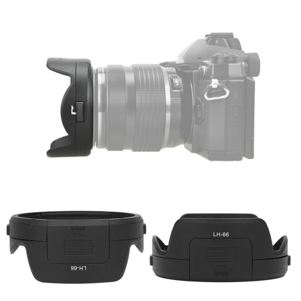 LH-66 kameramonteret modlysblænde til Olympus M.ZUIKO ED 12-40mm F2.8 objektiv
