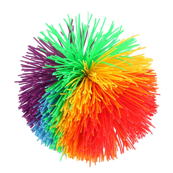 Silikonkonstruktion Stress relief Regnbåge Färgglad sensorisk leksaksbollform