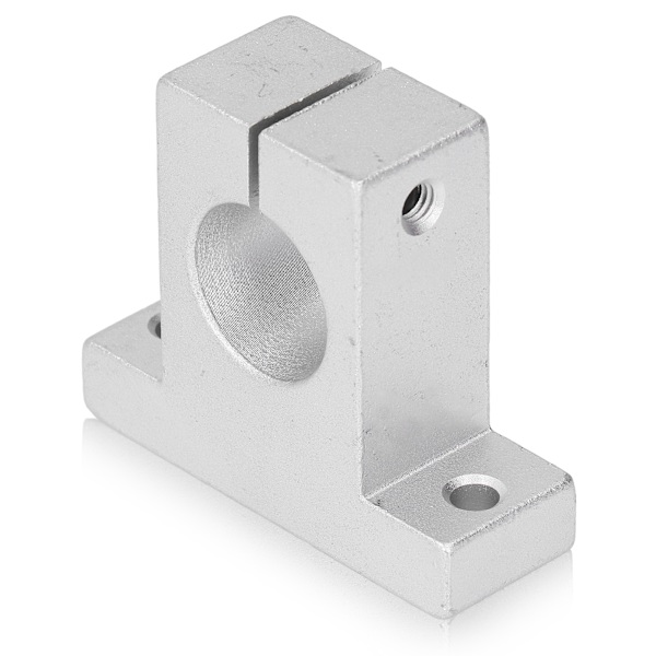 4 stk lineær skinnestøtte vertikal aluminiumlegering sett kit for 25 mm stangaksel SK25