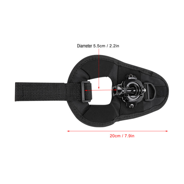 360° rotation Handledsrem Bandmonterad Armbälte för Gopro Hero 4/3+/3/2/1