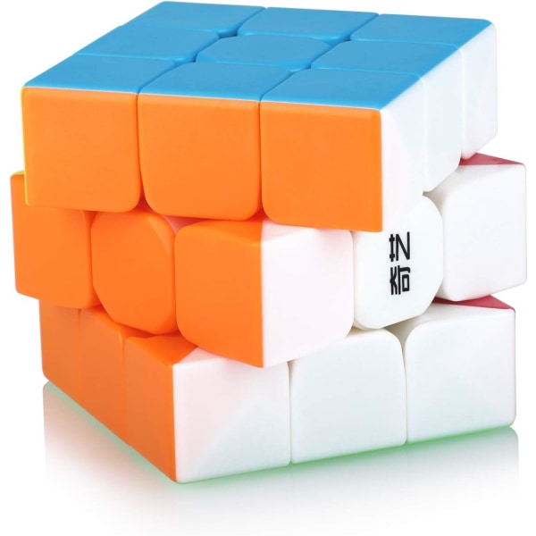 Speed ​​​​Cube 3x3 3x3x3 Stickerless Magic Puzzle Magic Speed ​​​​Cube feriegave til børn, voksne (stickerless)