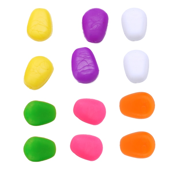 60 stk Flydende plastik 6 farver Pop Up Soft Fishing Sweetcorn Bait (#7)