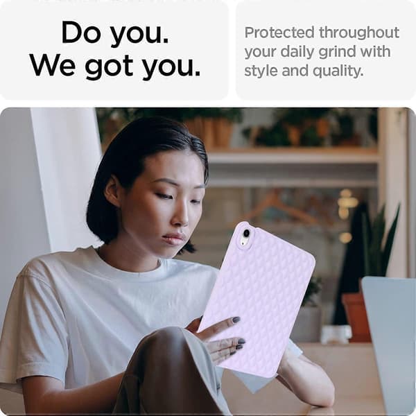 Anti-drop Protective Back Cover for iPad 10.9 (2022) Rhombus Pattern Soft TPU Tablet Case