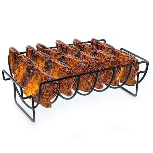 Vendbar BBQ- og Rygerist, Holder op til 6 Baby Back Ribs