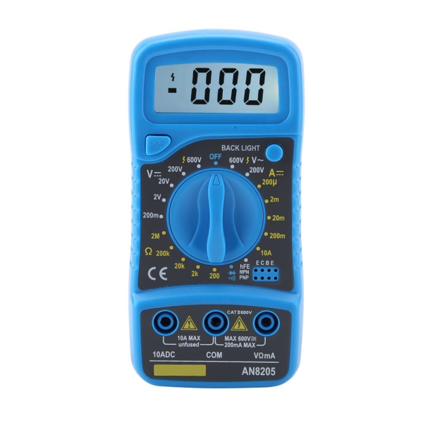 ANENG AN8205 Digitalt Multimeter LCD Voltmeter Ammeter AC/DC/OHM Volt Strømmåler