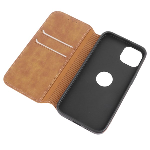 Retro Mobiltelefon Flip Case Mobiltelefonhållare Plånbok Skyddande TPU-fodral för Iphone Brun för IPhone 11