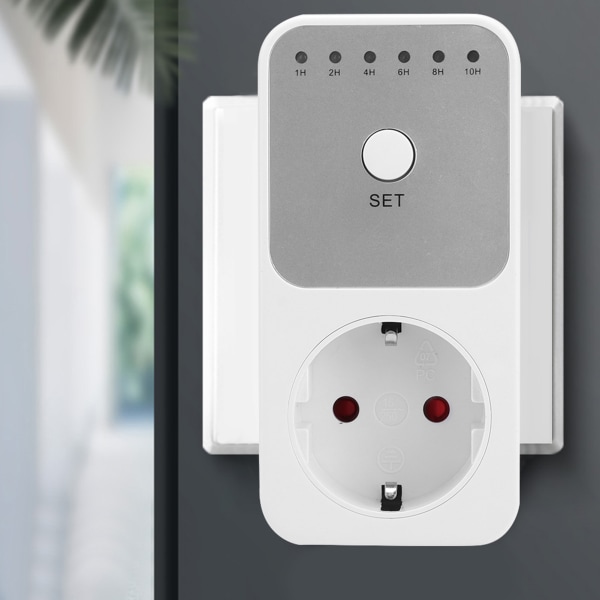 Husholdningskjøkken Intelligent Countdown Socket Tidsinnstilling Timer Control Socket 230VEU Plugg