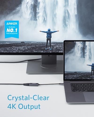 Anker USB C til HDMI-adapter (4K@60Hz), 310 USB-C-adapter (4K HDMI), for MacBook Pro, MacBook Air, iPad Pro, Pixelbook, XPS, Galaxy og