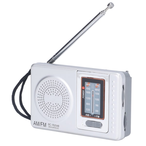 AM FM-radio Batteri Power Vattentätt plastmaterial Bärbar radiomottagare för utomhusunderhållning (BC-R2048)
