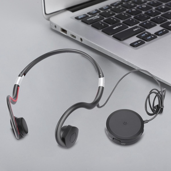 Nye BN-802 5V500mAh Opladning Knogleledning Hovedtelefoner Høreapparat Sort