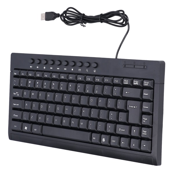Langallinen näppäimistö Mini 87 Keys USB pöytätietokone Kannettavan tietokoneen tarvikkeet OfficeEnglishille