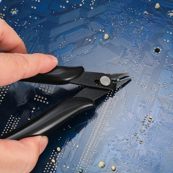 Stykker Sideafbidertang, Kabelkuttere Sideafbidere, Wire Stripper til Elektrisk Kabel Smykkefremstilling - Sort, Blå