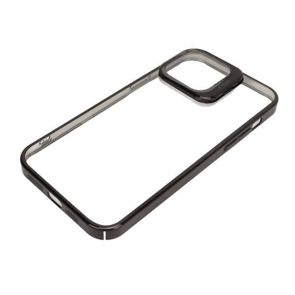 Magnetiskt phone case Slankt stötsäkert phone case med kameralinsskydd Kickstand Hög transparens PC Hårt case Svart för Iphone 14promax