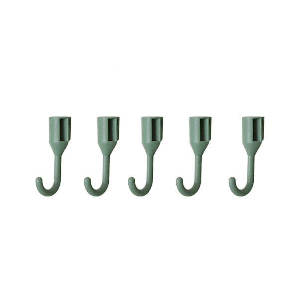 5 Pcs Hole Board Display Rack Mount Display Pegboard Hook Combination for Wall Organizer Green