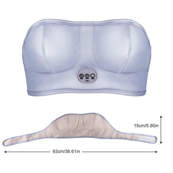 Smart vibrerande bröstmassageapparat med trådlös laddning och 3 lägen