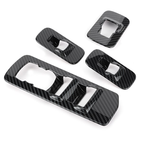 4 stk. Vindueshejs Justeringspanel Kontakt Trim Kulfiberstil Passer til Ford F150 2015-2020