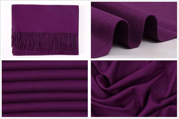 Skjerf til dame Pashmina sjal og omslag til bryllup Skjerf til dame Vinter Purple