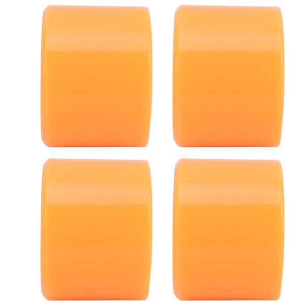 4kpl/ set Rullalaudan korkea elastinen värikäs PU-pyörän lisävaruste useimmille rullalaudoille Oranssi