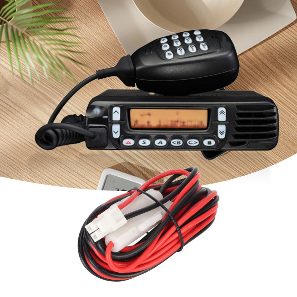12V DC-strömkabel för bil till Kenwood Mobilradio TK7180 TK8180 TK7302 TK8302 TK7360 TK8360 NX820 - 3 meter