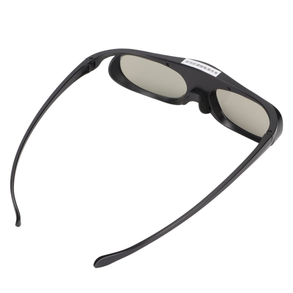 3D Briller 1080P LCD Brille Vidvinkel 178° Genopladeligt batteri 3D Shutter Briller Sort