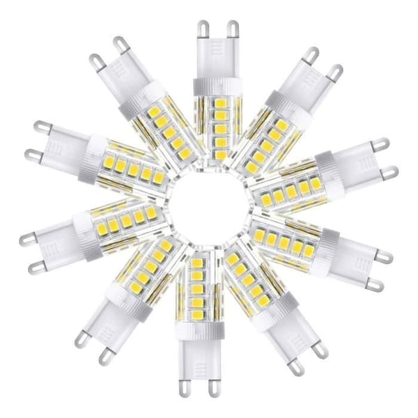 10-pack G9 LED-lampor - Kallvit 6000K 400LM - 5W - Energibesparande