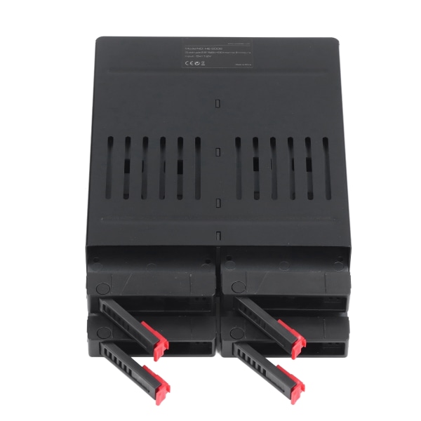 4 Bay HDD Cage Chassi 5,25-tums enhetsfack 2,5-tums SATA-mobilrack-kompatibel 9,5 mm 12,5 mm hårddiskar med tjock botten SSD:er