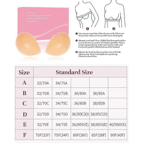 Self-Adhesive Strapless Bra, Invisible Push-Up Bra with Adhesive