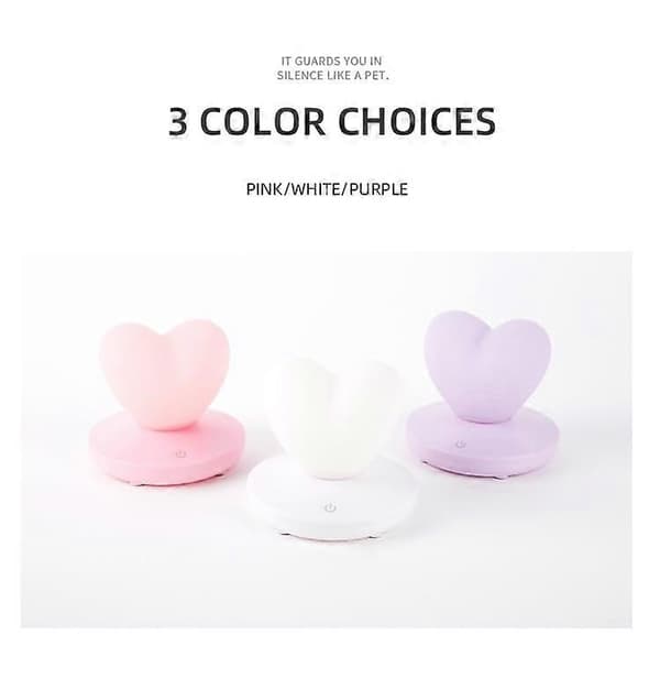 Romantic Heart Night Light, Rechargeable Night Light, Unique Gifts