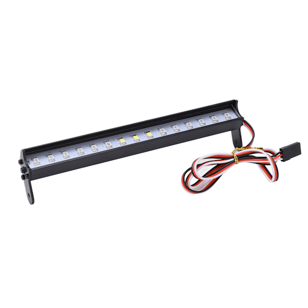 RC Light Bar 15 LED Lamp Beads 1/10 Simulering RC Crawler Aluminiumlegering LED Universal Taklysstange