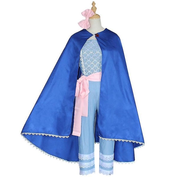 Disney Movie Toy Story 4 Bo Peep Cosplay Kostym Anime Story Shepherdess Baby Top Byxor Kappa Halloween Party Kostym för kvinnor XS