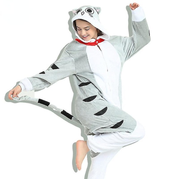 Djur Vuxna Katt Björn Haj Onesies Pyjamas Tvättbjörn Kostymer Drake Jumpsuit Julklappspresent Monokuma S