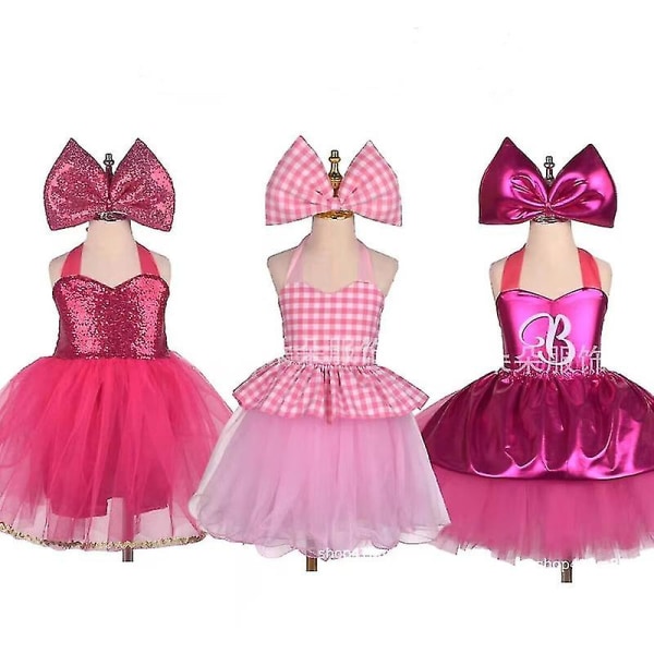 Barbie Girl's Dress Fantasy Adventure Roll Dressing Tutu Dress Style 2 7-8T