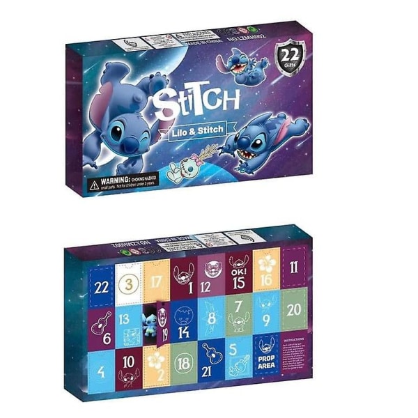 Stitch 24-delad set Blind Box Ritning Tecknad adventskalender
