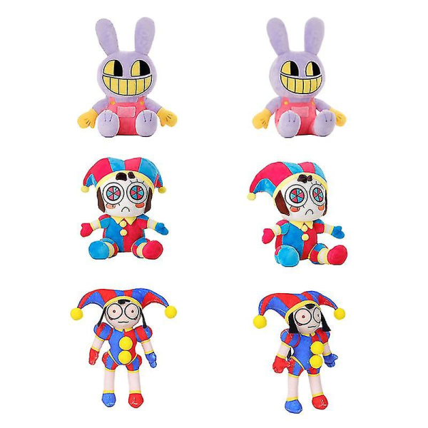 The Amazing Digital Circus Plysch Clown Toy Anime Tecknad docka Joker Plysch mjuka mjuka leksaker Söta julklappar till barn Style 1